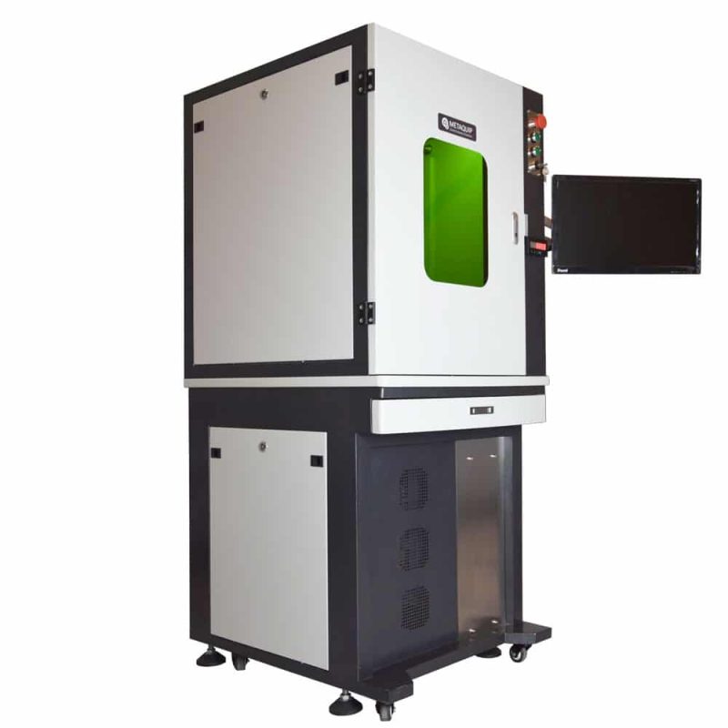 Closed cabinet fiber laser engraving machine