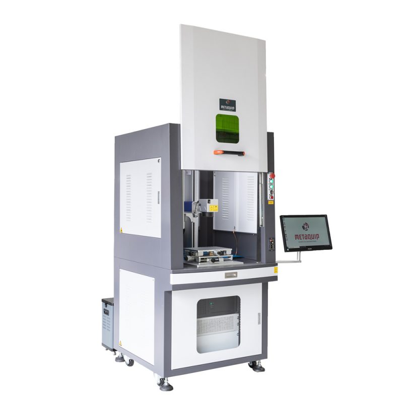 Production fiber laser engraving and marking machine XL Open door